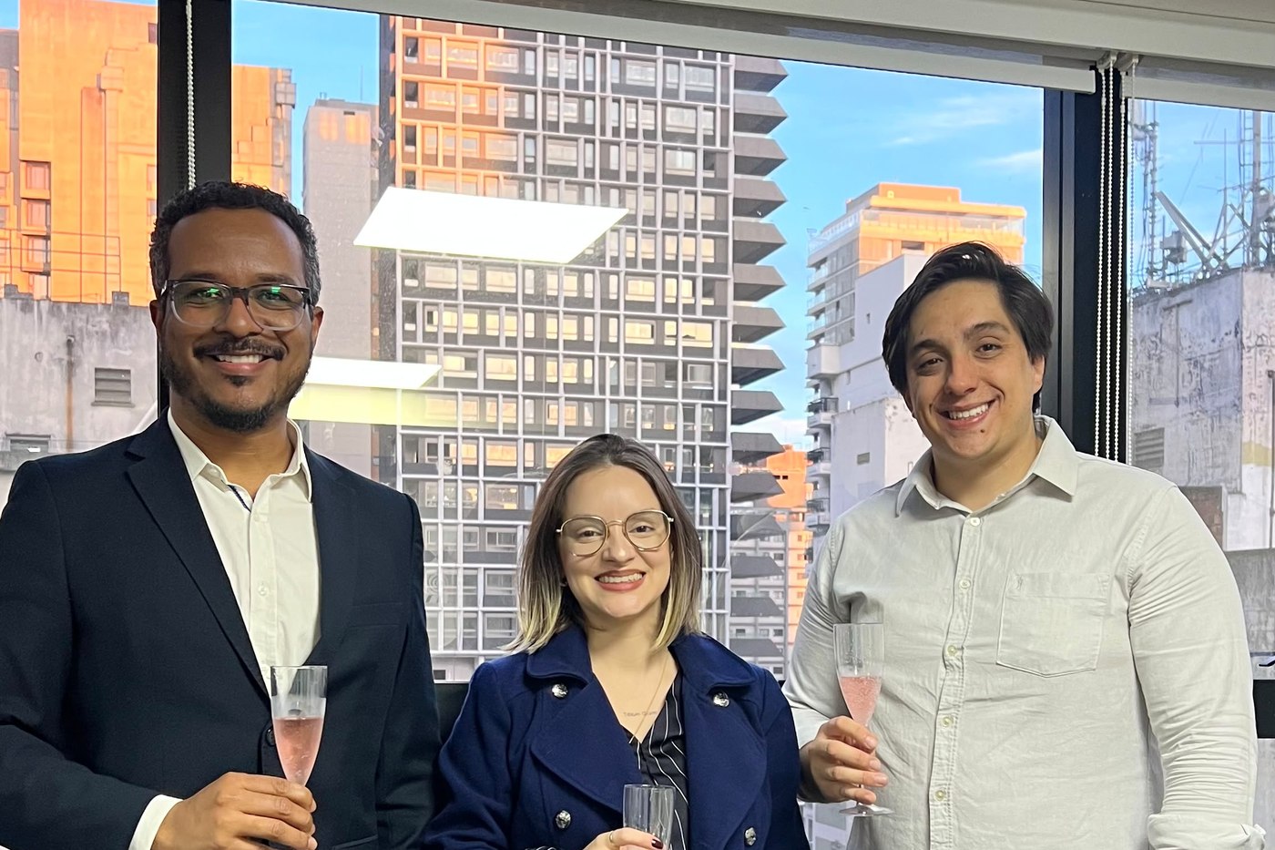 Os três sócios do CG Advogados: Mario Henrique Baptista Garcia, Katherine Diógenes e Arthur Crialesse Pereira